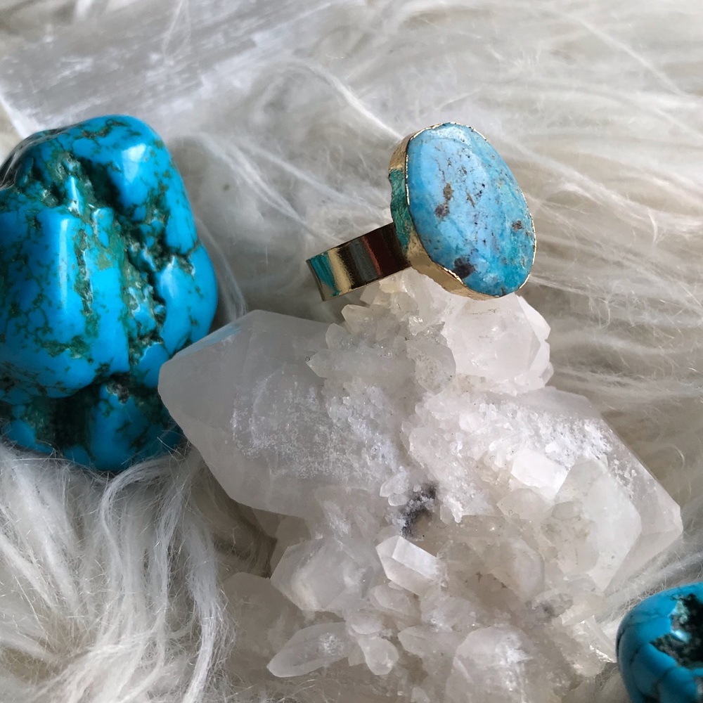 Genuine Turquoise Ring - Picture 5 of 8